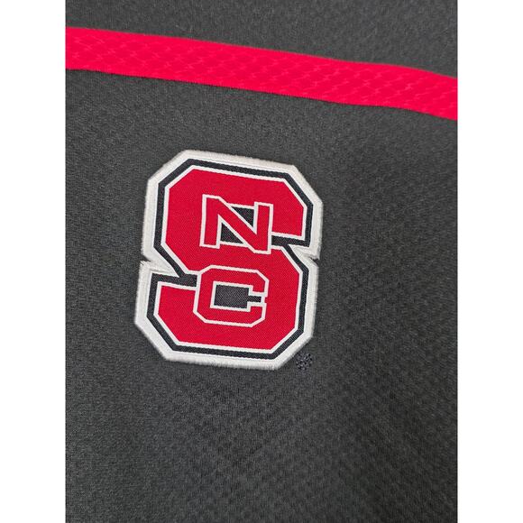 NC State Wolfpack sweater Men size XL black 1/4 zip Adidas pullover NCAA - Picture 3 of 5
